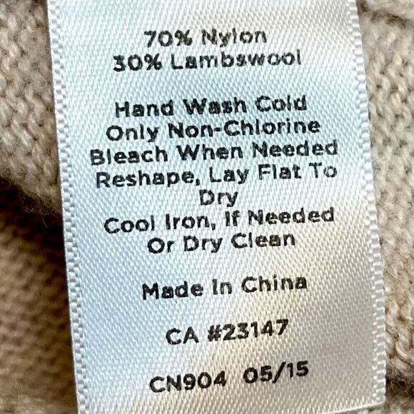 Talbots Women’s Tan Basket Weave Sweater Petite Small - Picture 10 of 11